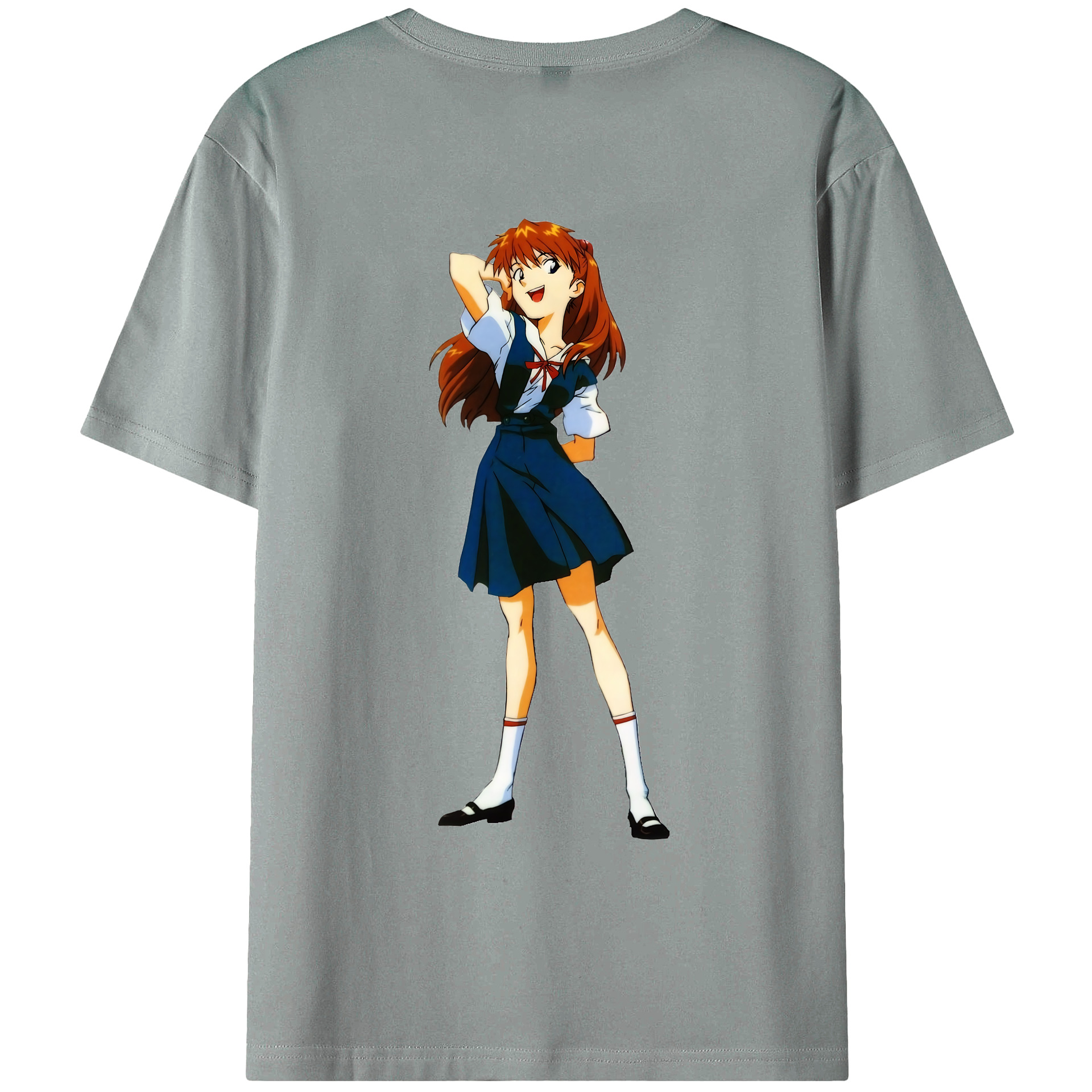 （画像用） EVA 新世紀エヴァンゲリオン 綿100％ メンズ半袖Tシャツ（バックプリント） 通気性